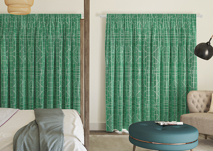 Bamboo Brights, Jade - Made To Measure Curtains - Image 7